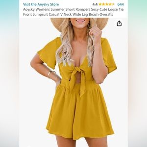 Yellow romper